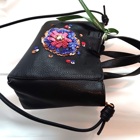 NWT 💥 VERA BRADLEY MINI HATHAWAY Pebbled Leather Crossbody Tote Bag ~ Adorable! - Picture 6 of 11